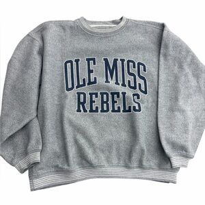 Vintage Ole Miss Rebels Sweatshirt Gray GEAR for Sports XXL Crewneck University